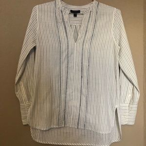 J. Crew, off white blouse.